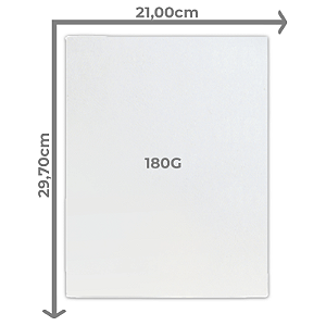 PAPEL FOTOGRÁFICO GLOSSY A4 180G 50 FOLHAS
