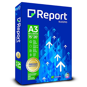 PAPEL SULFITE BRANCO A3 75G REPORT 500 FOLHAS