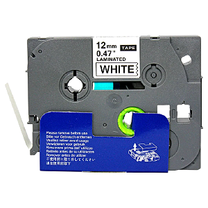 FITA ROTULADORA COMPATÍVEL BROTHER TZC-231 BRANCO/PRETO MASTERPRINT 12MMx8M