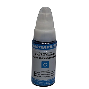 TINTA COMPATÍVEL CANON GL190 CORANTE CIANO MASTERPRINT 70ML