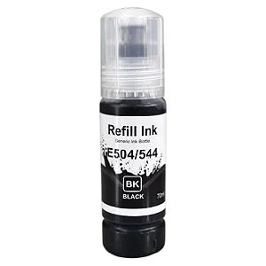 TINTA COMPATÍVEL EPSON T504 T544 CORANTE PRETO BULK INK 70ML