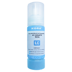 TINTA COMPATÍVEL EPSON T574 CORANTE CIANO LIGTH KORA 70ML