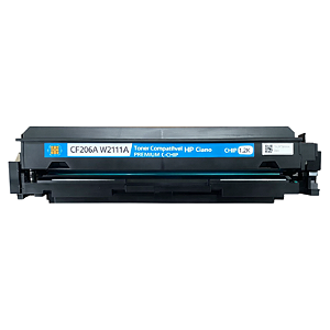 TONER COMPATÍVEL HP CF206A W2111A CIANO PREMIUM C/ CHIP 1.2K