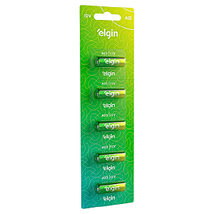 PILHA ALCALINA ELGIN A23 12V COM 5 UNIDADES