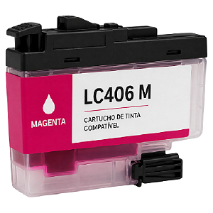 CARTUCHO DE TINTA COMPATIVEL BROTHER LC406 MAGENTA 1,5ML