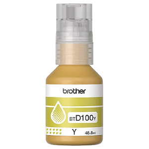 TINTA ORIGINAL BROTHER BTD100Y CORANTE AMARELO 5K
