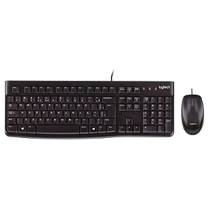 KIT TECLADO E MOUSE COM FIO MK120 LOGITECH
