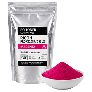 PO DE TONER COMPATIVEL RICOH PRO C5200S MAGENTA 1KG