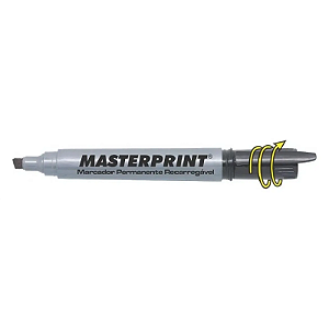 CANETA PERMANENTE RECARREGAVEL PRETO MP616 MASTERPRINT