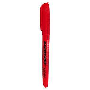 CANETA MARCA TEXTO CHANFRADA VERMELHA MP612 MASTERPRINT CX C/12 UN