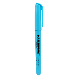CANETA MARCA TEXTO CHANFRADA AZUL MP612 MASTERPRINT CX C/12 UN