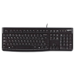 TECLADO COM FIO USB 2.0 1M ANTI-RESPINGOS K120 LOGITECH