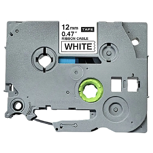 FITA ROTULADORA COMPATÍVEL BROTHER TZC-231 BRANCO/PRETO X-FULL 12MMx8M