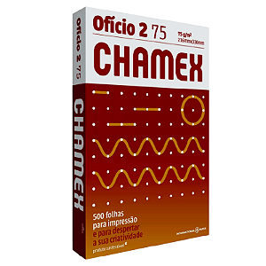 PAPEL SULFITE OFICIO 2 75G 216MM X 330MM CHAMEX 500 FOLHAS