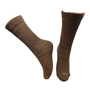 Meia Cano Médio Divertida Soft Basica Bege
