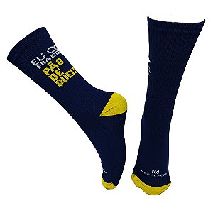 Meia Cano Bem Alto Pão de Queijo em Poliamida