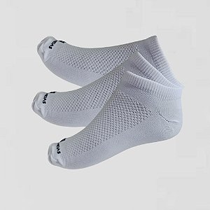 kit 3 Pares All Day Soquete Brancas em Poliamida