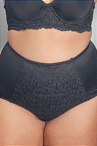 Calcinha Alta Modeladora com Renda Duloren Pin UP Plus Size Duloren