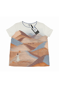 Blusa Feminina Estampada Manga Curta Lunender