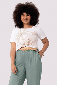 Blusa Manga Curta Lunender