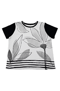 Blusa Manga Curta Lunender