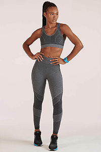 Calça Legging Seamless Mescla Print Lupo