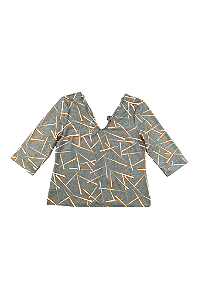 Blusa Grafite Poliéster Feminina Mediplus