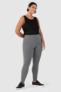 Calça Legging Básica Feminina Plus Size Supplex Lycra Malwee