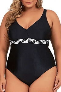 Maio Classic Trança Liso Plus Size Poliamida Praia Verão Banho de Mar
