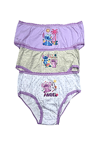 Kit 3 Calcinhas Stitch Infantil Lupo