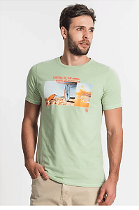 Camiseta Masculina Estampada Diâmetro