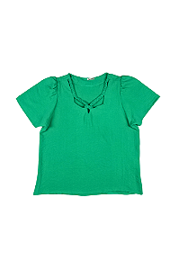 Blusa Flow Manga Curta Barrielli