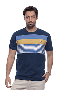 Camiseta Gola Redonga Marinho Dockston