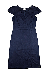 Vestido Marinho Capim Rosa