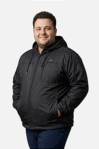 Casaco Jaqueta Corta-vento Com Bolso Poliester HF