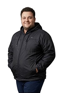 Casaco Jaqueta Corta-vento Com Bolso Poliester HF