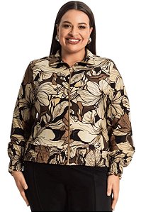 Jaqueta Plus Size Feminina Estampada Secret Glam