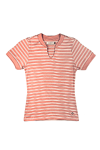 Blusa Ribanna Meia Manga Listrada Juanna