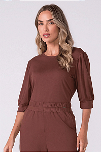 Blusa Feminina Manga 3/4 Bufante da marca Marialícia