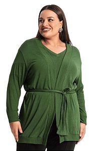 Cardigan Plus Size Feminino Secret Glam