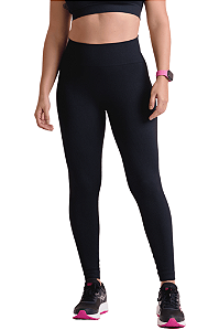 Calça Feminina Legging Basic Sem Costura Canelada Poliamida Lupo Sport