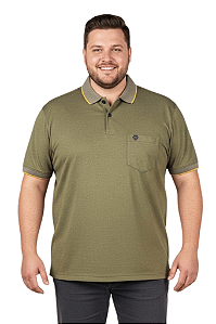 Camisa Polo Com Bolso Premium Piquet Major Ouro Dockston