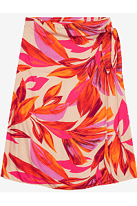 Saia Midi Plus Size em Viscose Secret Glam