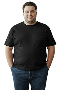 Camisa Meia Manga Plus Size Básica Tigs