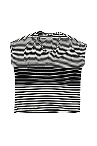 Blusa Raport Manga Japonesa Feminino Listrada Viscose Barrielli