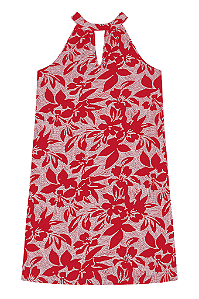Vestido Curto Estampado em Viscotorcion Rovitex