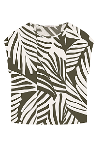 Blusa Manga Curta Plus Size Secret Glam