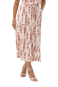 Saia Midi Energia Evasê Recorte no Quadril Cor Do Céu