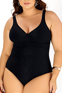 Maiô Classico Com Bojo Tranca Liso Banho De Mar