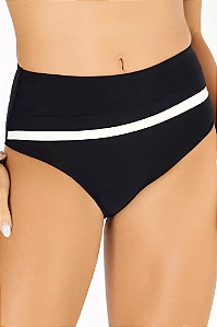 Biquini Modelle Bicolor Cintura Alta Forte Compressão Banho De Mar